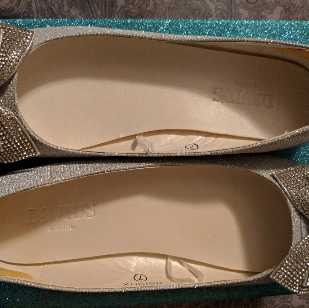 David's bridal wedding flats